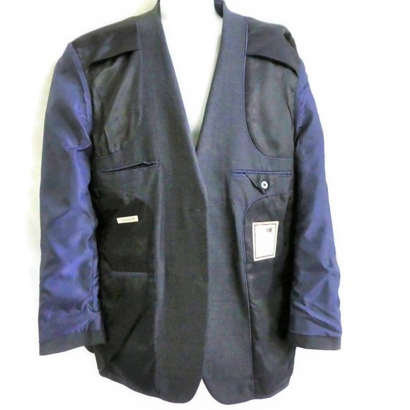 Jos A Bank Blazer Sports Coat Pure Wool Steel Grey 2 Button Dual Vent 42R - Picture 11 of 12